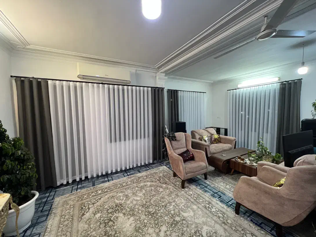 پرده آماده مینیمال و پانچ ۲تابخر ۱پنل رایگان|پرده، رانر، رومیزی|فریدونکنار, |دیوار