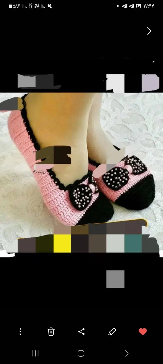 پاپوش های بافتنی فانتزی|لباس|مراغه, |دیوار