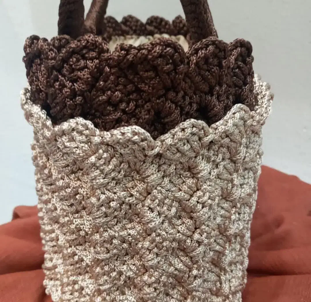 کیف دست بافت مکرومه|کیف، کفش، کمربند|رشت, نظری|دیوار