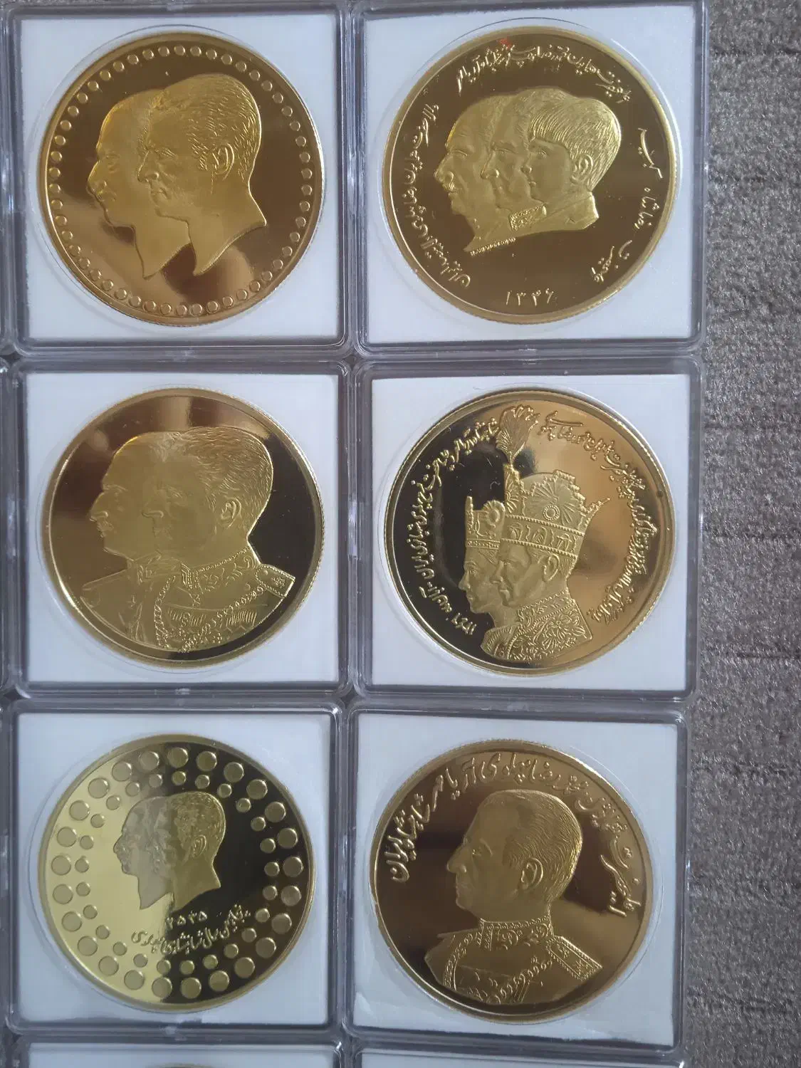 سکه های مناسبتی روکش آبکاری طلا|کلکسیون سکه، تمبر، اسکناس|شیراز, پودنک|دیوار