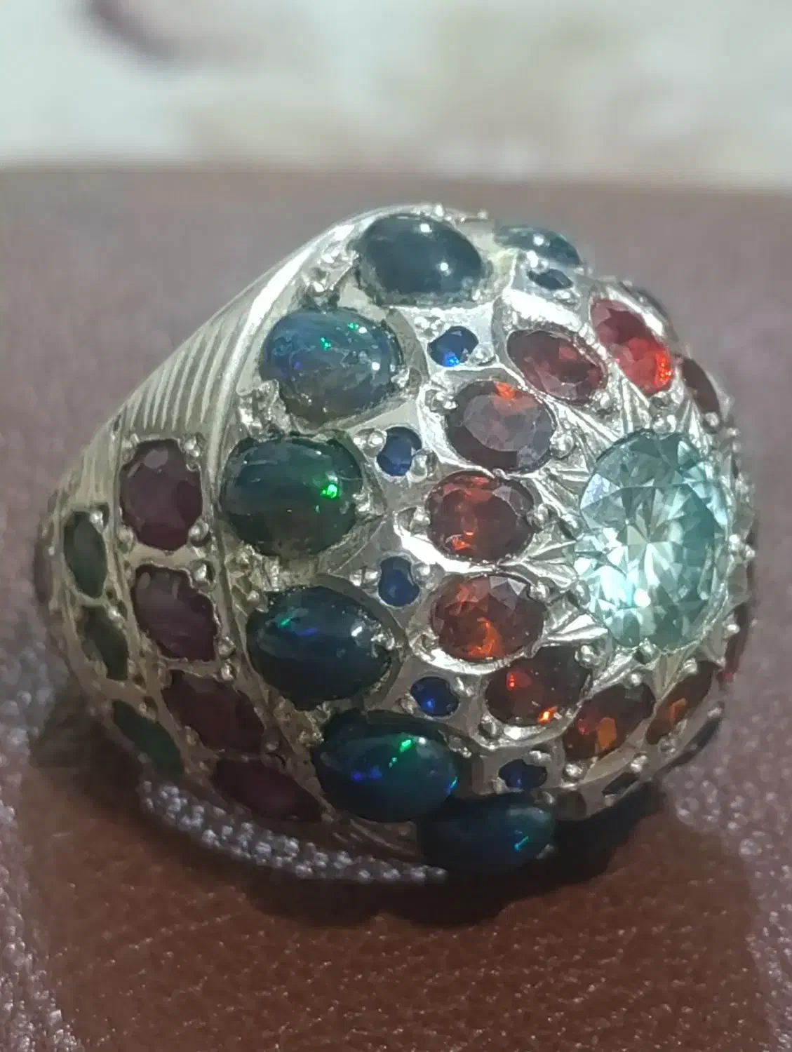 انگشتر موزونایت اوپال یاقوت زمرد فیروزه|جواهرات|کرج, گوهردشت|دیوار