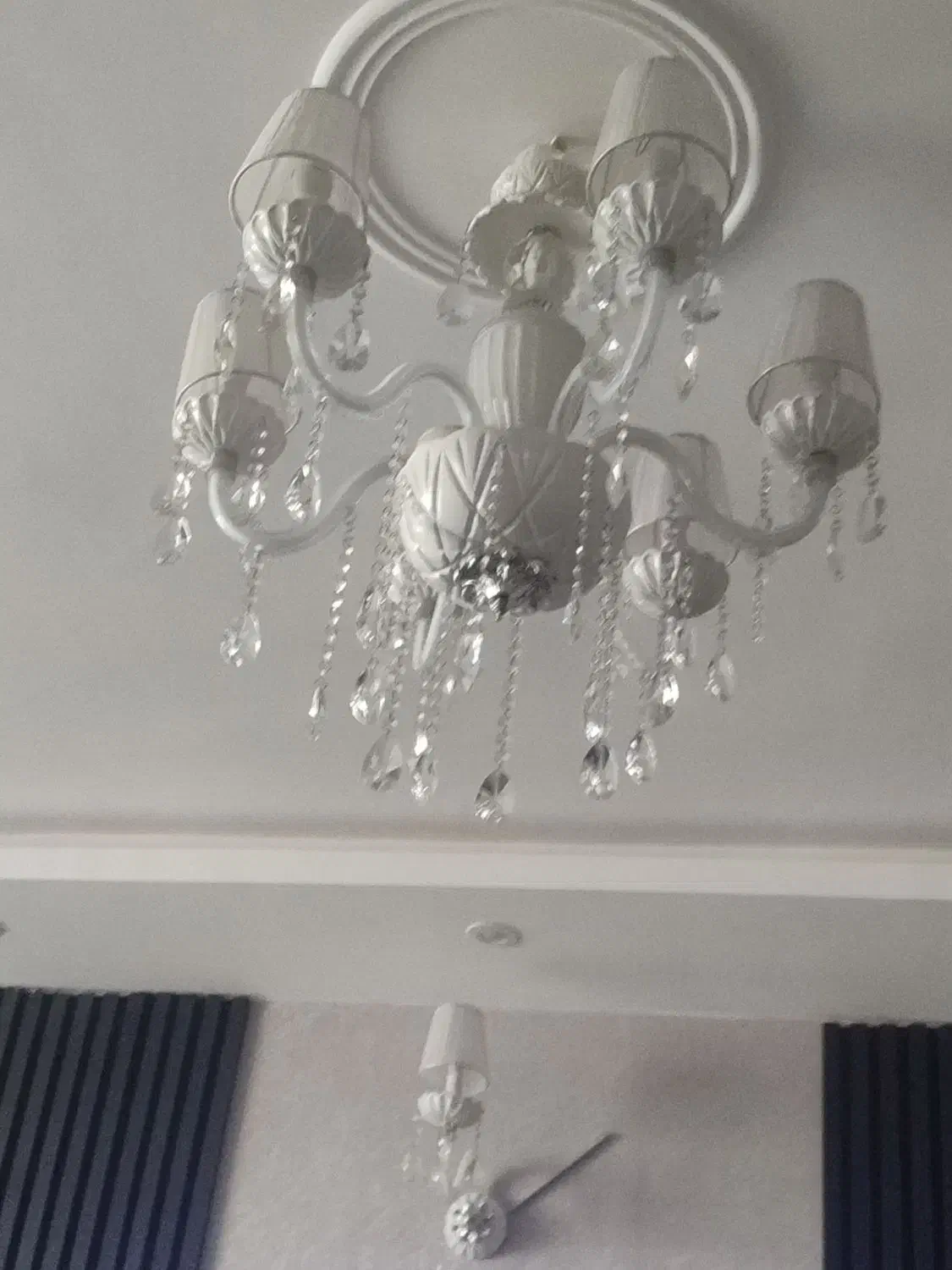 لوستر ۶شاخه همراه دو عدد دیوار کوب|لوستر و چراغ آویز|ورامین, ورامین|دیوار