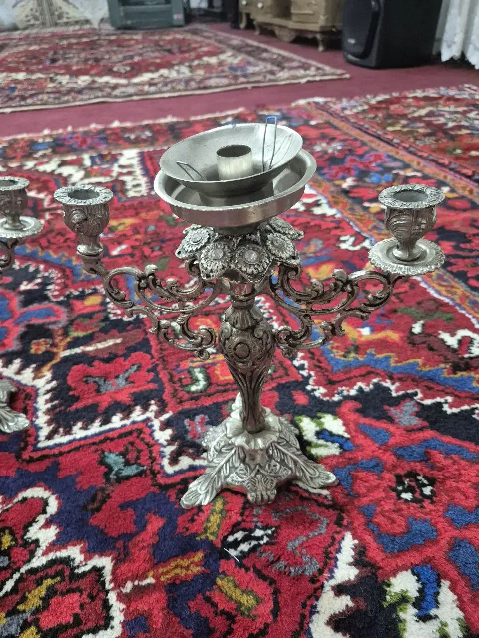 شمعدان برنز در حد|لوستر و چراغ آویز|اهر, |دیوار