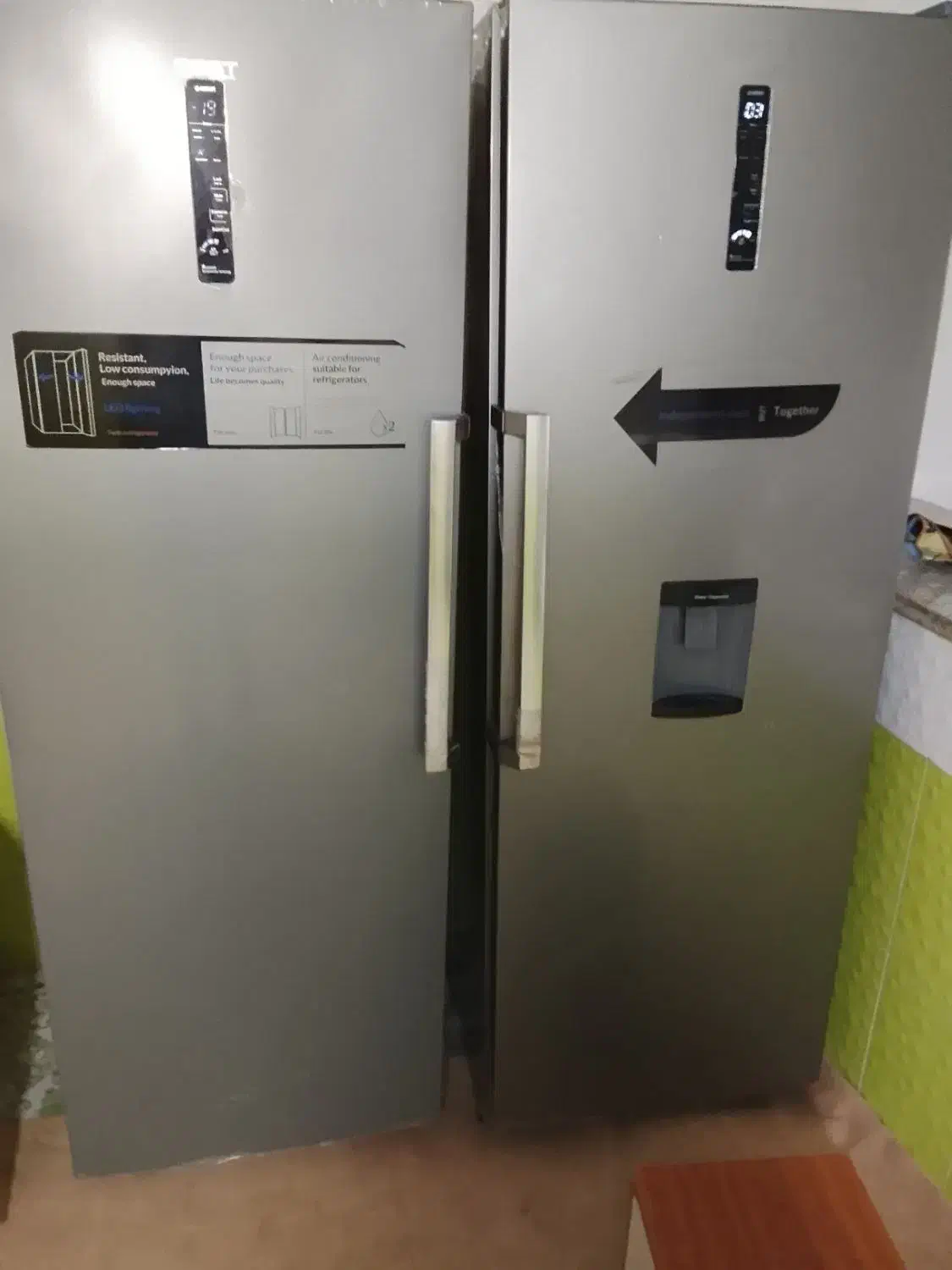 فروش یخچال۲قلویه بست ۳۶ فوت درحد نونو|یخچال و فریزر|آبپخش, |دیوار