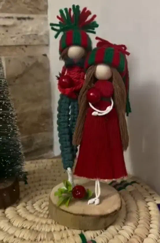 عروسک مکرومه یلدایی|صنایع دستی و سایر لوازم تزئینی|زابل, |دیوار