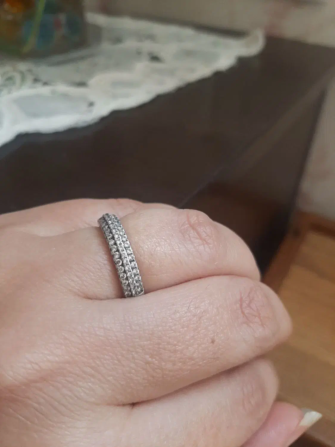 حلقه نگین دار نقره|جواهرات|اسلامشهر, شهرک مفیدی|دیوار