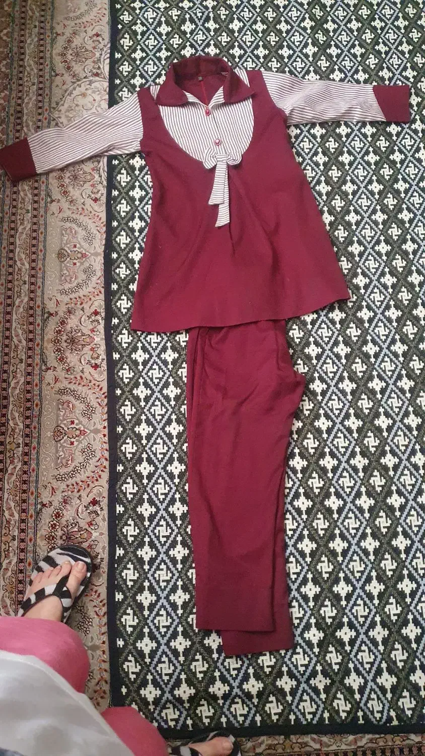 مانتو وشلوار مدرسه ای مناسب سن ۱۰تا۱۲ سال|کفش و لباس بچه|شیراز, شهرک امیر کبیر|دیوار