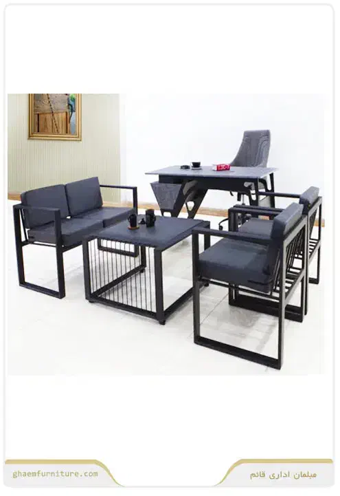 مبلمان* اداری پدرامی.و میز وسط لمسه|دفتر کار|ساوه, |دیوار