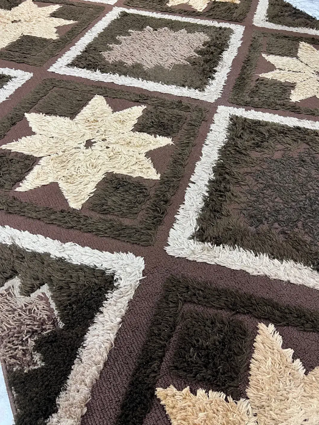 فرش شگی ۶ متری ترکیه|فرش|اصفهان, ارزنان|دیوار