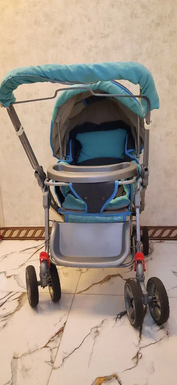 کالسکه و کریر به همراه محافظ جلوی کالسکه|کالسکه و لوازم جانبی|لاهیجان, مهرگان|دیوار