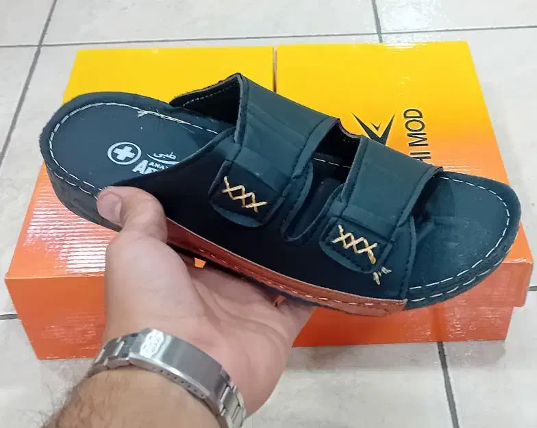 دمپایی مردانه دور دوخت مدل آرمین ( عمده )|کیف، کفش، کمربند|شیراز, بالا کفت|دیوار