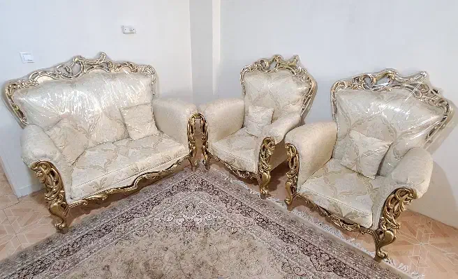 مبلمان استیل چوب راش ۷ نفره|مبلمان خانگی و میز عسلی|تهران, آشتیانی|دیوار
