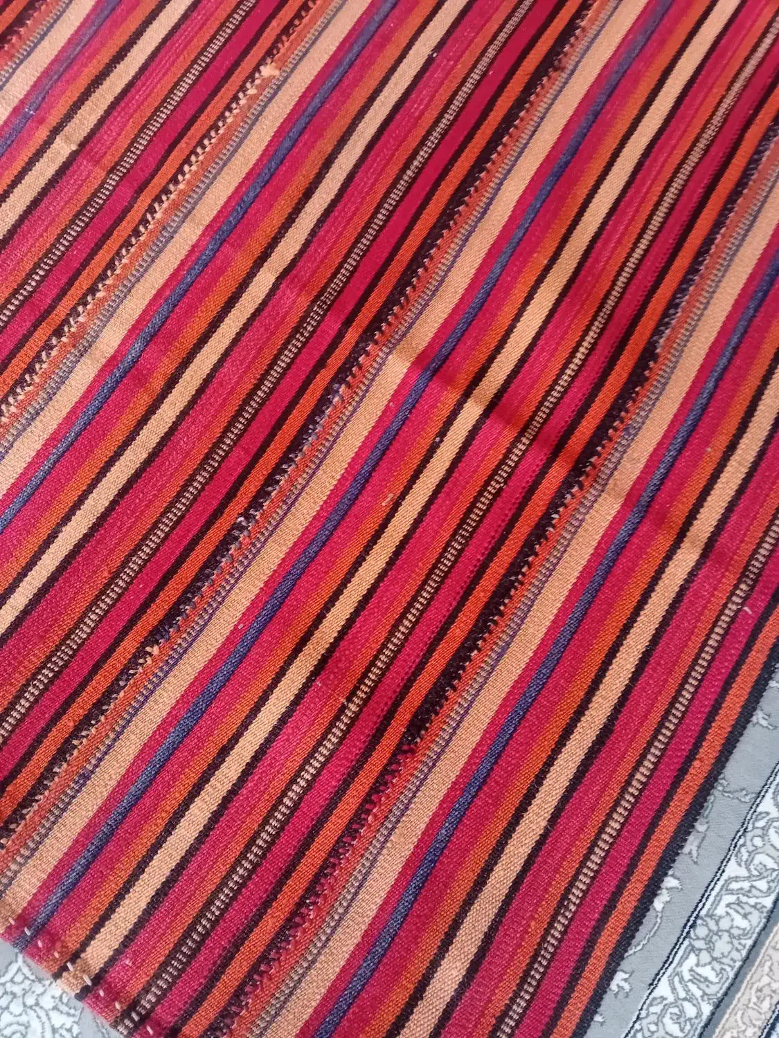 جاجیم دست بافت قدیمی|گلیم، جاجیم، گبه|اردبیل, |دیوار