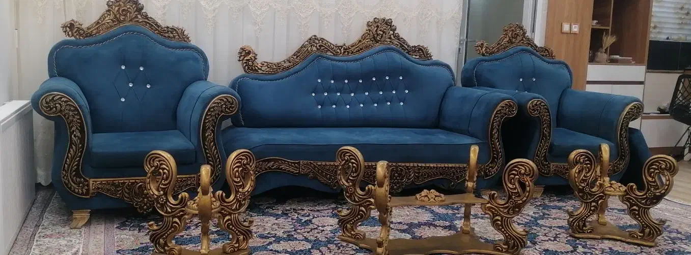 فروش فوری مبل 8نفره|مبلمان خانگی و میز عسلی|یزد, |دیوار