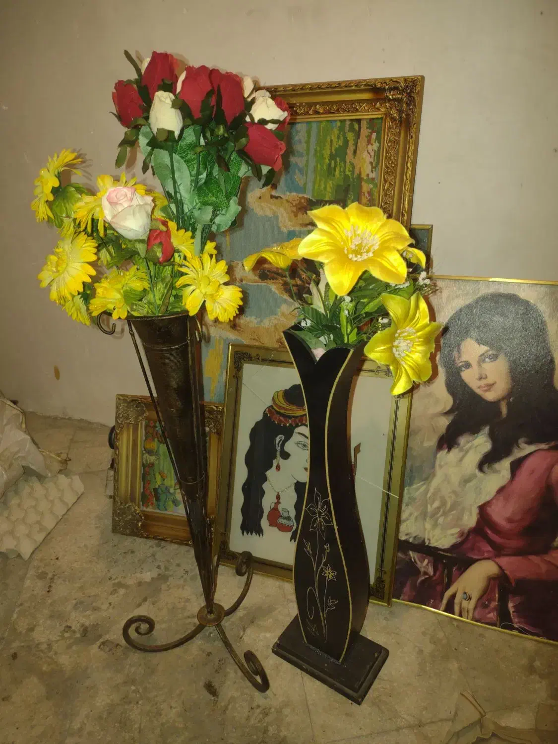 گل و گلدان|گل مصنوعی|قزوین, |دیوار