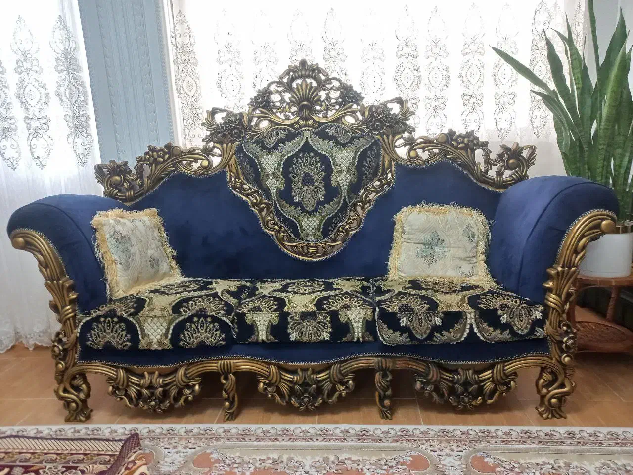 مبل سلطنتی استیل پارچه ترک|مبلمان خانگی و میز عسلی|لاهیجان, شقایق|دیوار