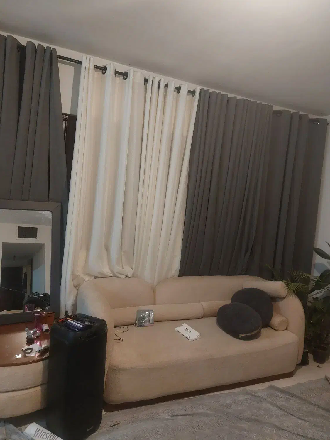 پرده درجه یک درحد نو|پرده، رانر، رومیزی|هشتگرد, شهرک ریحانه|دیوار