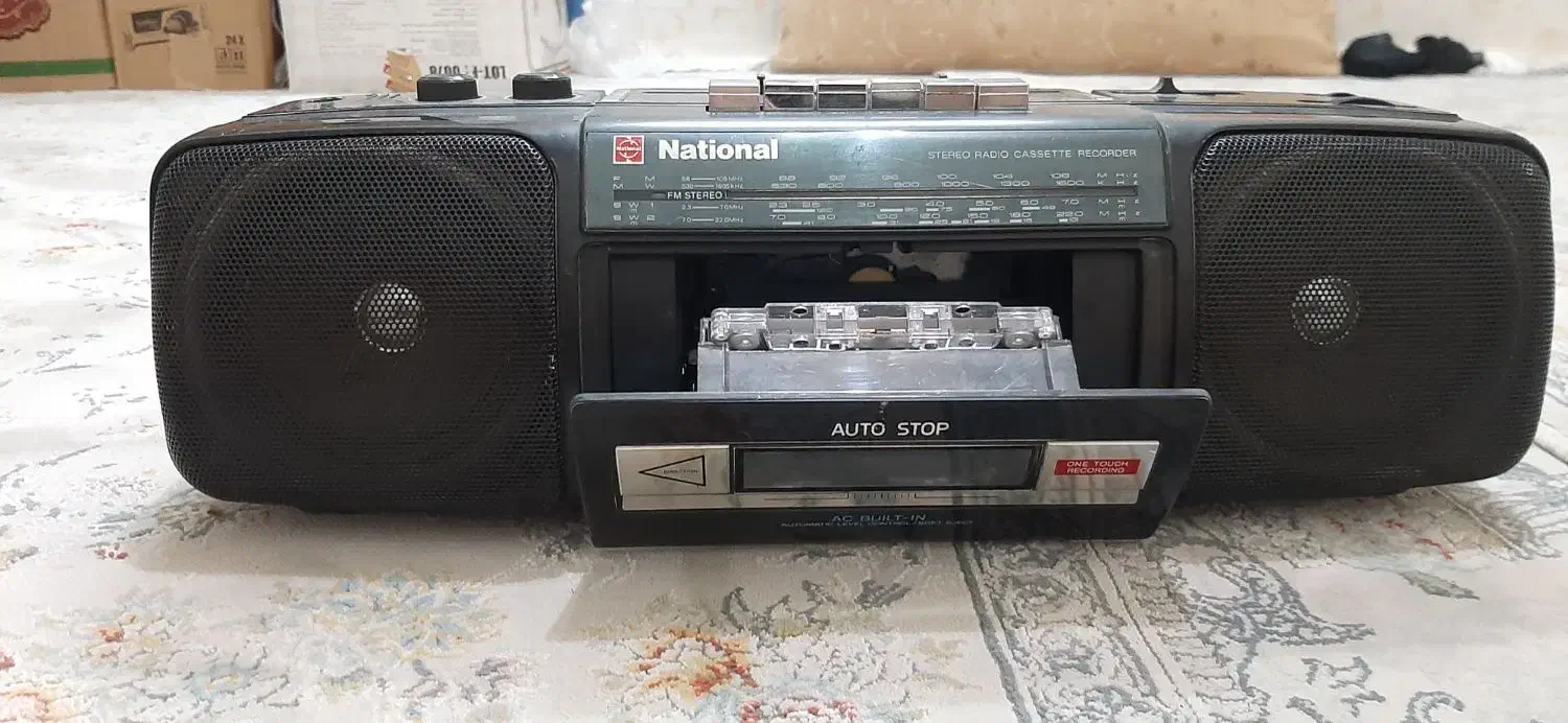 رادیو ضبط ناسیونال کاملا سالم وتمیز|کلکسیون اشیاء عتیقه|کرمانشاه, |دیوار