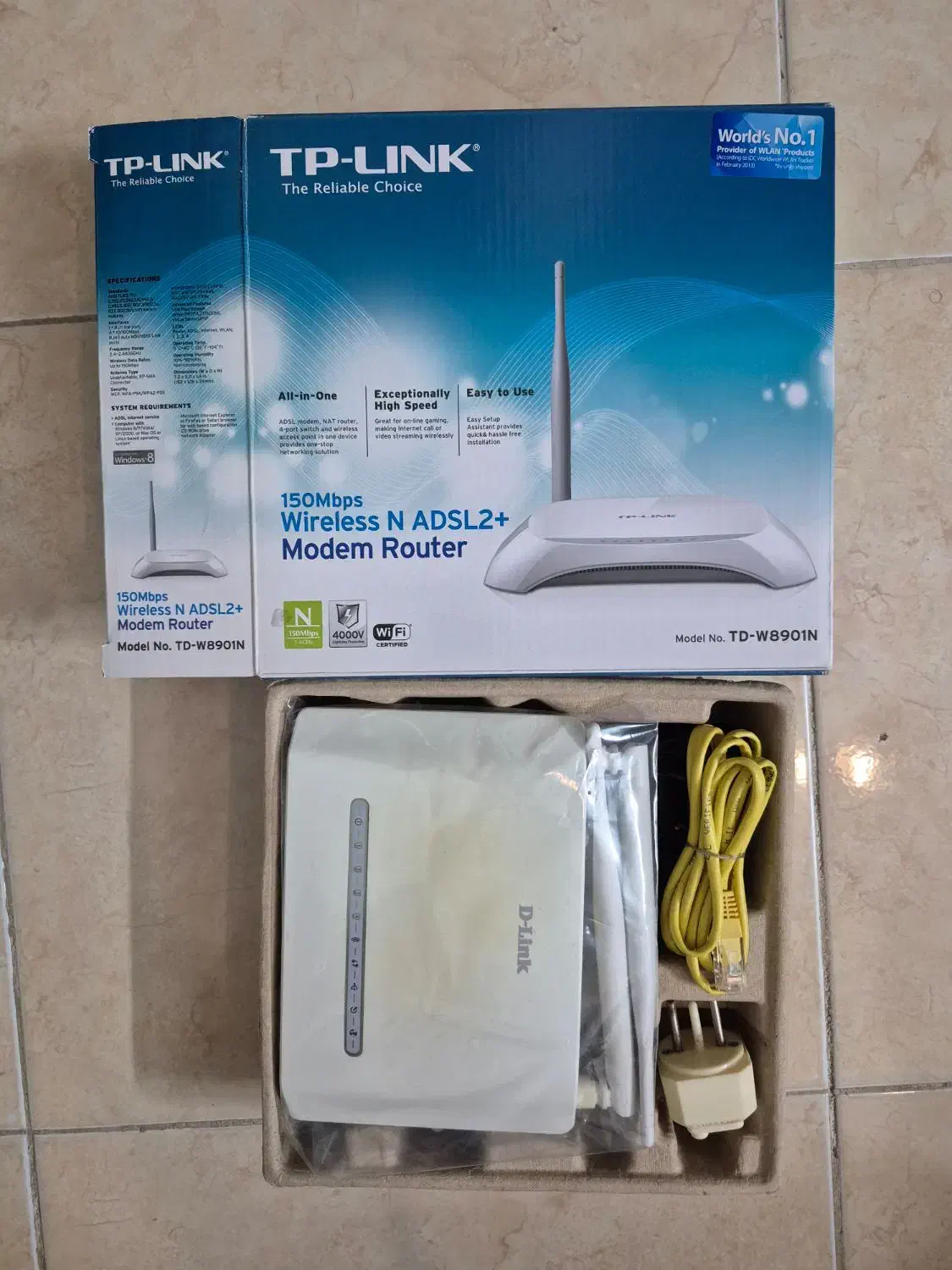 مودم روتر ADSL2+ بیسیم TP-LINK|مودم و تجهیزات شبکه|یزد, |دیوار