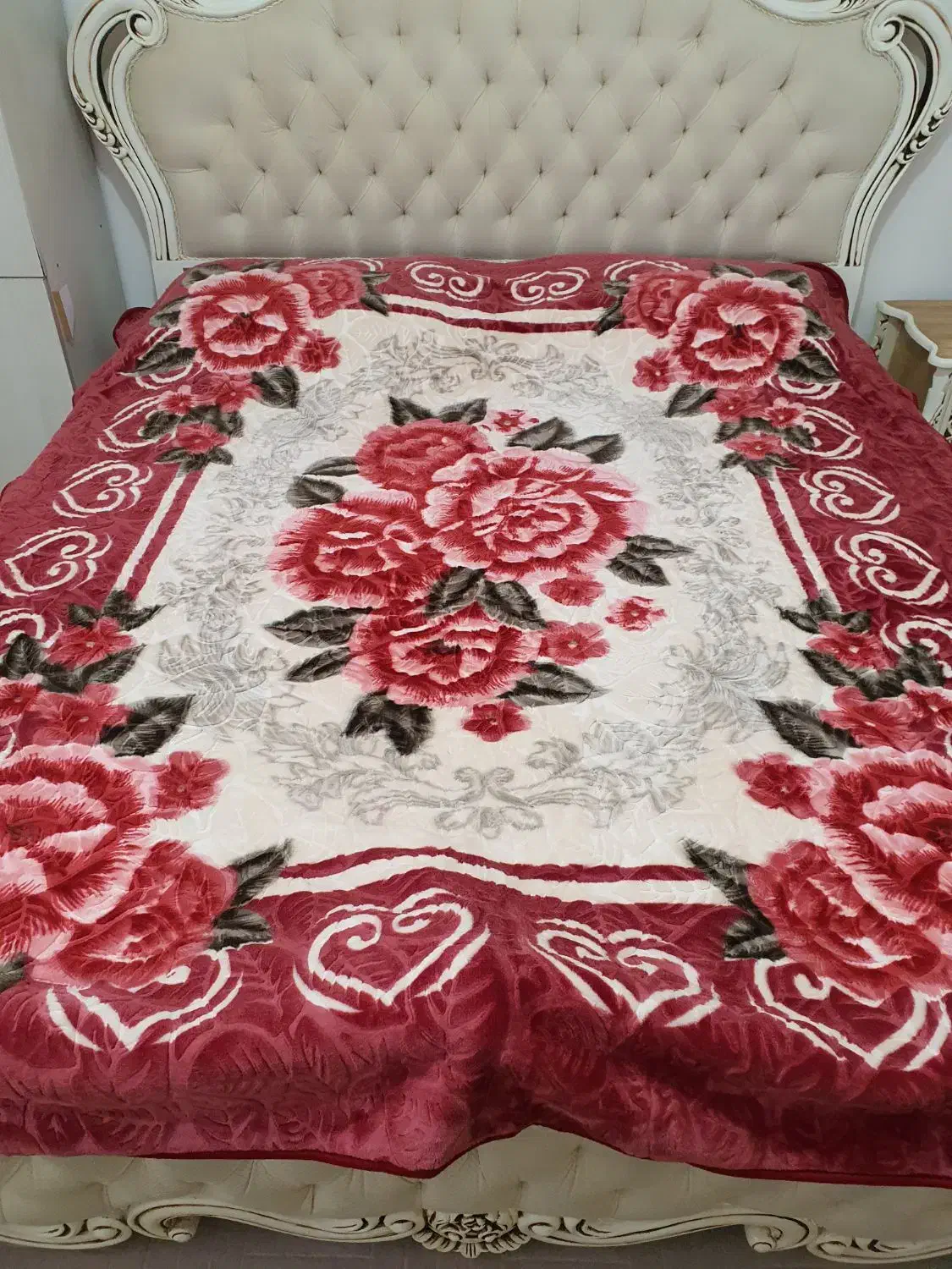 پتوی گلبافت دونفره شادیلون|رختخواب، بالش، پتو|میاندوآب, |دیوار