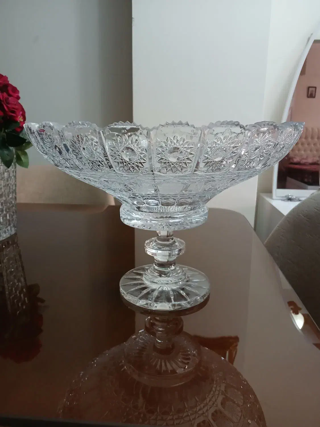 ظرف میوه خوری بزرگ و کوچک کریستال بوهمیا چک|ظروف سرو و پذیرایی|تهران, سازمان برنامه جنوبی|دیوار