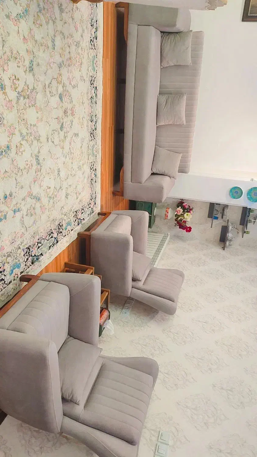 مبلمان نیم ست و عسلی|مبلمان خانگی و میز عسلی|آمل, |دیوار