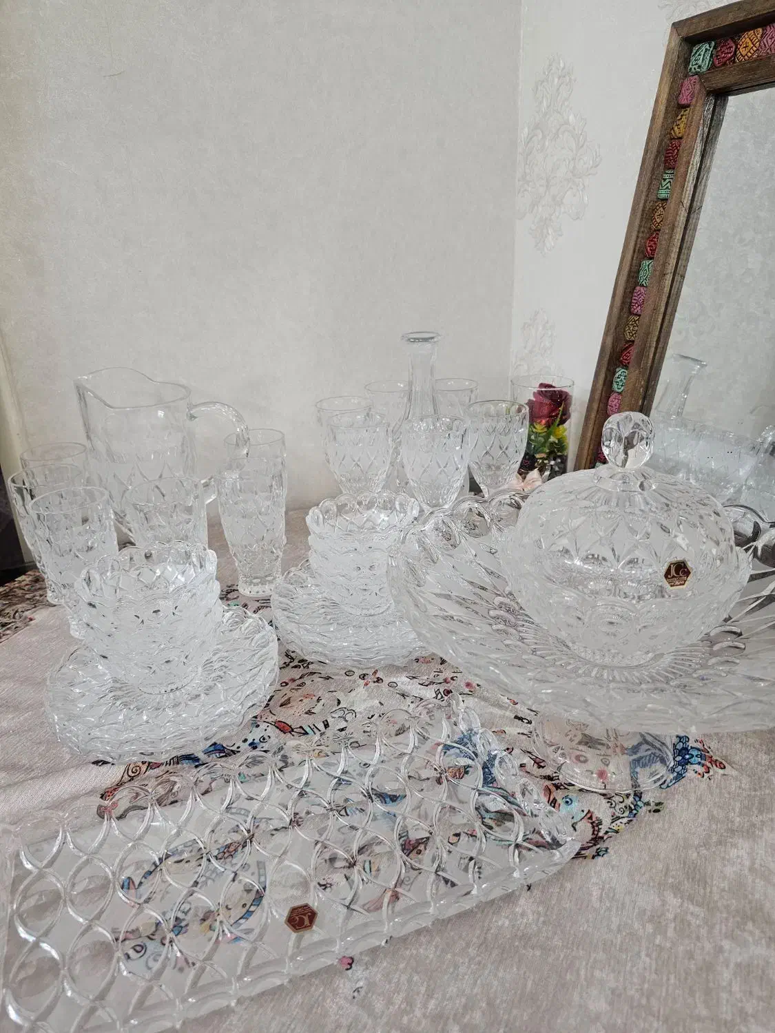 کریستال خورشیدی جی سی سی چین|ظروف سرو و پذیرایی|تهران, هفت چنار|دیوار