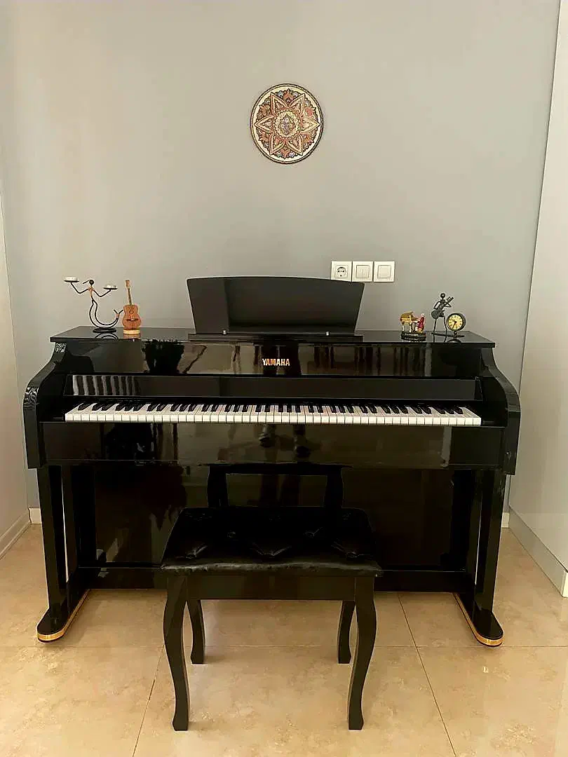 پیانو طرح آکوستیک yamaha p145|پیانو، کیبورد، آکاردئون|کرمان, |دیوار