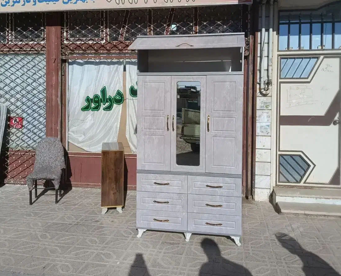 کمد دو تیکه شش کشو ابرو باد تمام چک|جاکفشی، کمد، دراور|زنجان, |دیوار