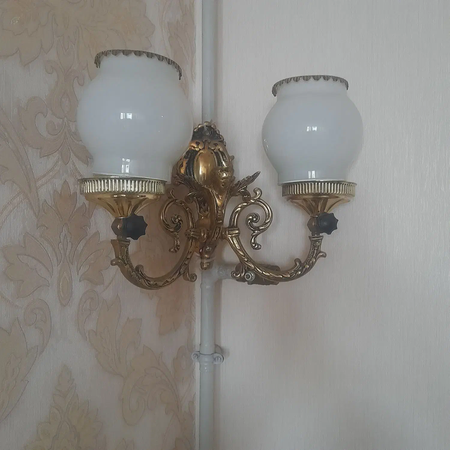 روشنایی گازی برنز|لوستر و چراغ آویز|زنجان, |دیوار