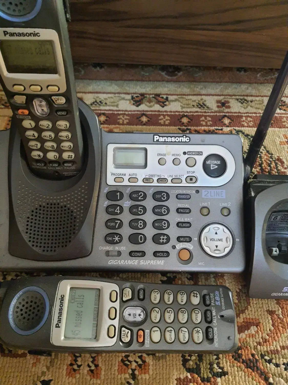 تلفن بیسم پاناسونیک|تلفن رومیزی|تهران, چوب تراش|دیوار