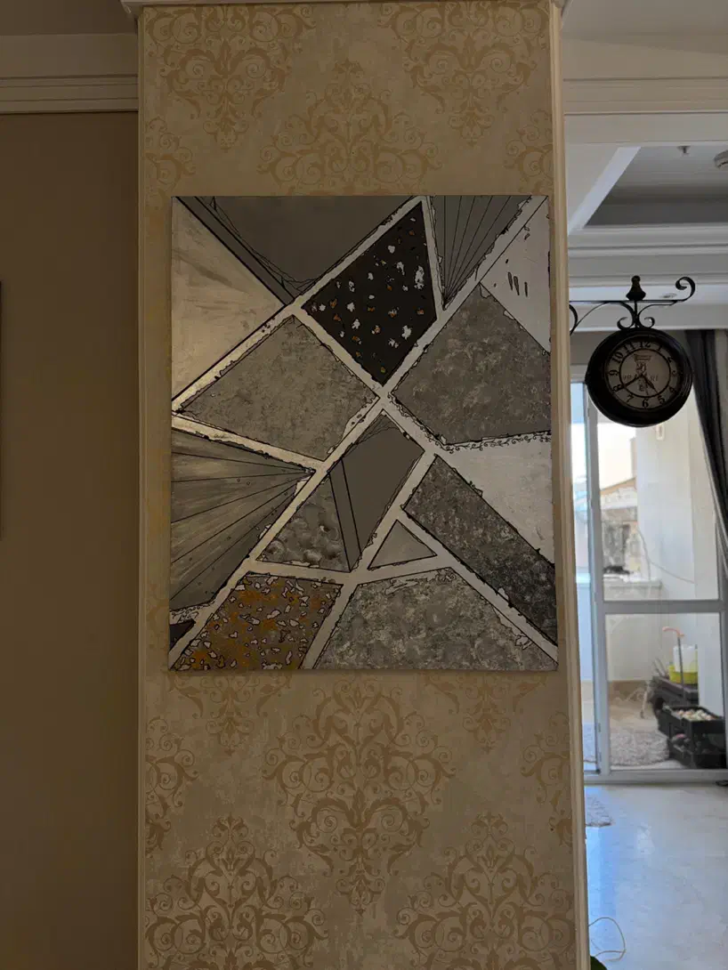 فروش تابلو نقاشی مدرن ساخته شده از ورق نقره|تابلو، نقاشی، عکس|تهران, ولنجک|دیوار