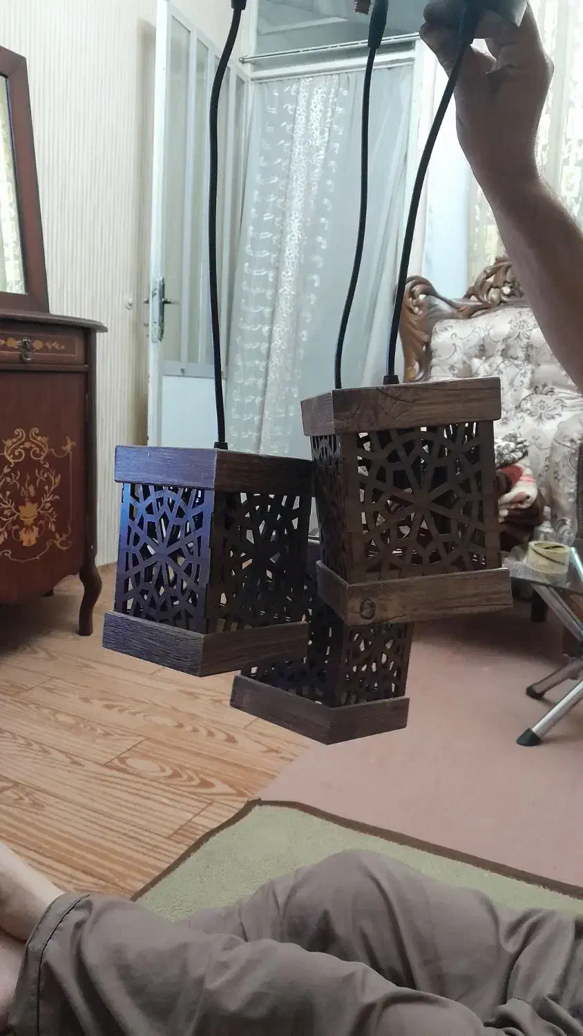لوستر ۳ شاخه|لوستر و چراغ آویز|میاندوآب, |دیوار