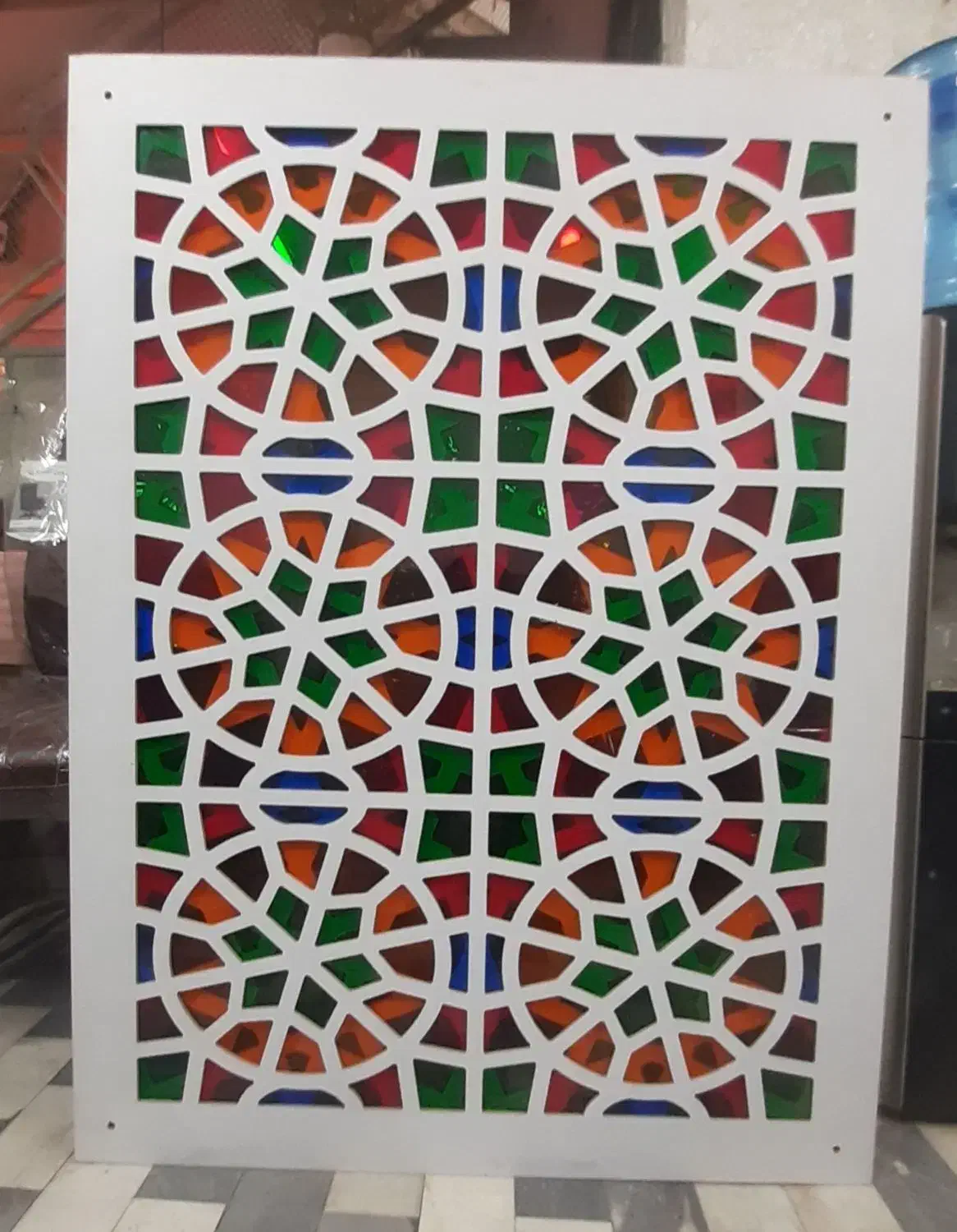 تابلو با طرح هندسی/مشبک|تابلو، نقاشی، عکس|قم, نیروگاه|دیوار