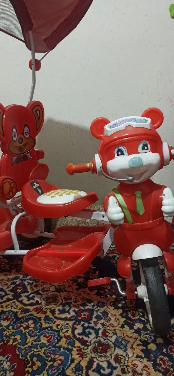 سه چرخه سایبان دار|دوچرخه، اسکیت، اسکوتر|دورود, |دیوار