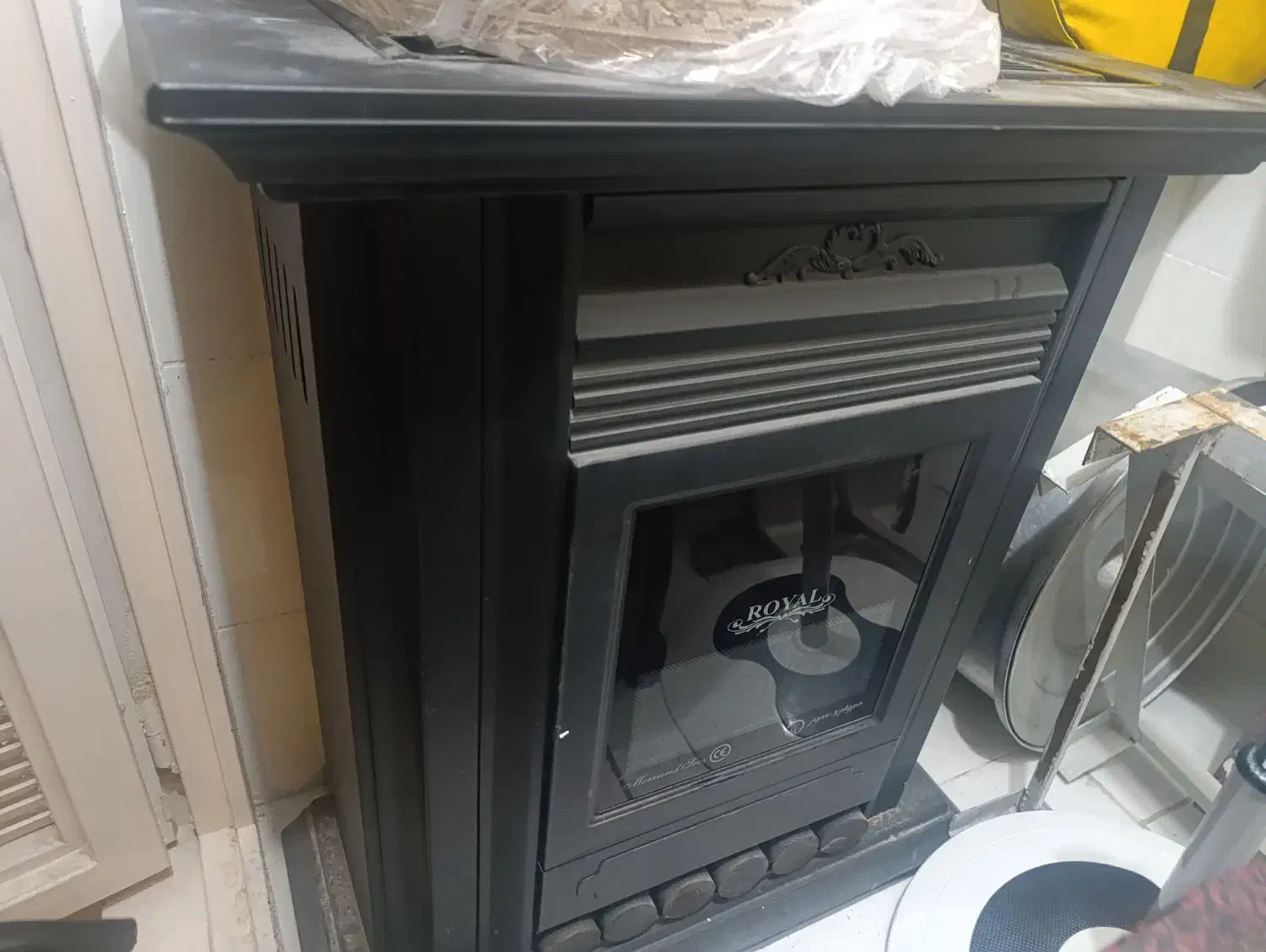 بخاری شومینه ای|بخاری، هیتر، شومینه|قم, زینبیه|دیوار