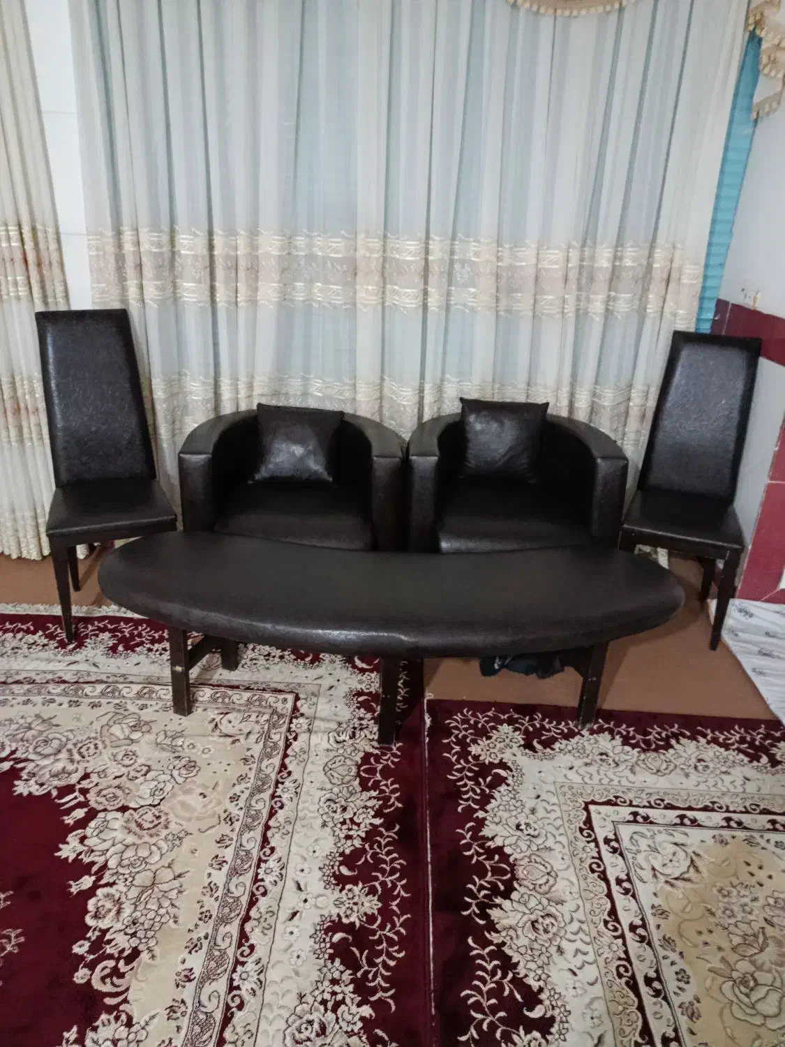 مبل چرمی با میز|مبلمان اداری|اصفهان, میرعماد|دیوار