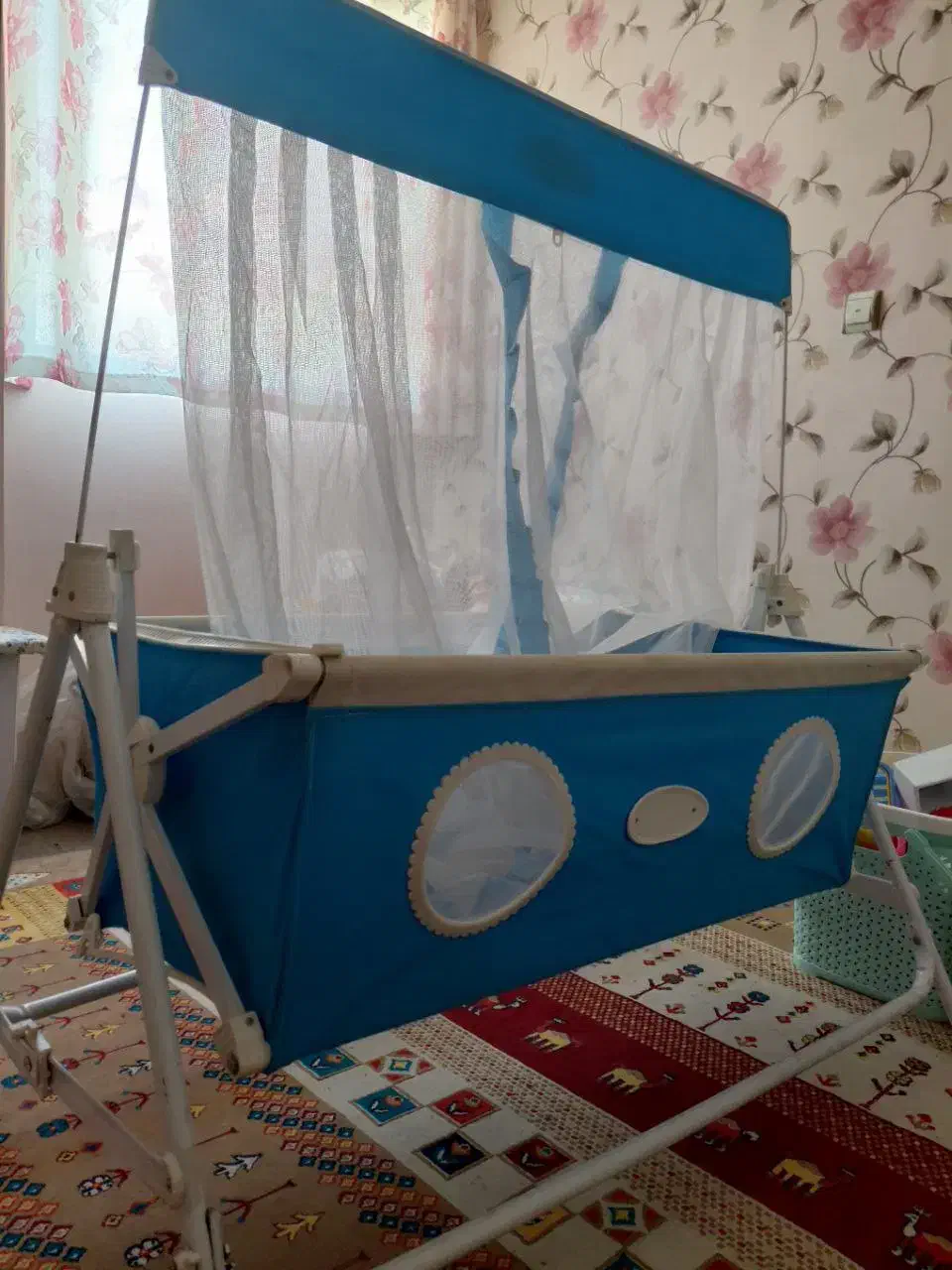 گهواره تاشو با پشه بند|اسباب و اثاث بچه|گرگان, |دیوار