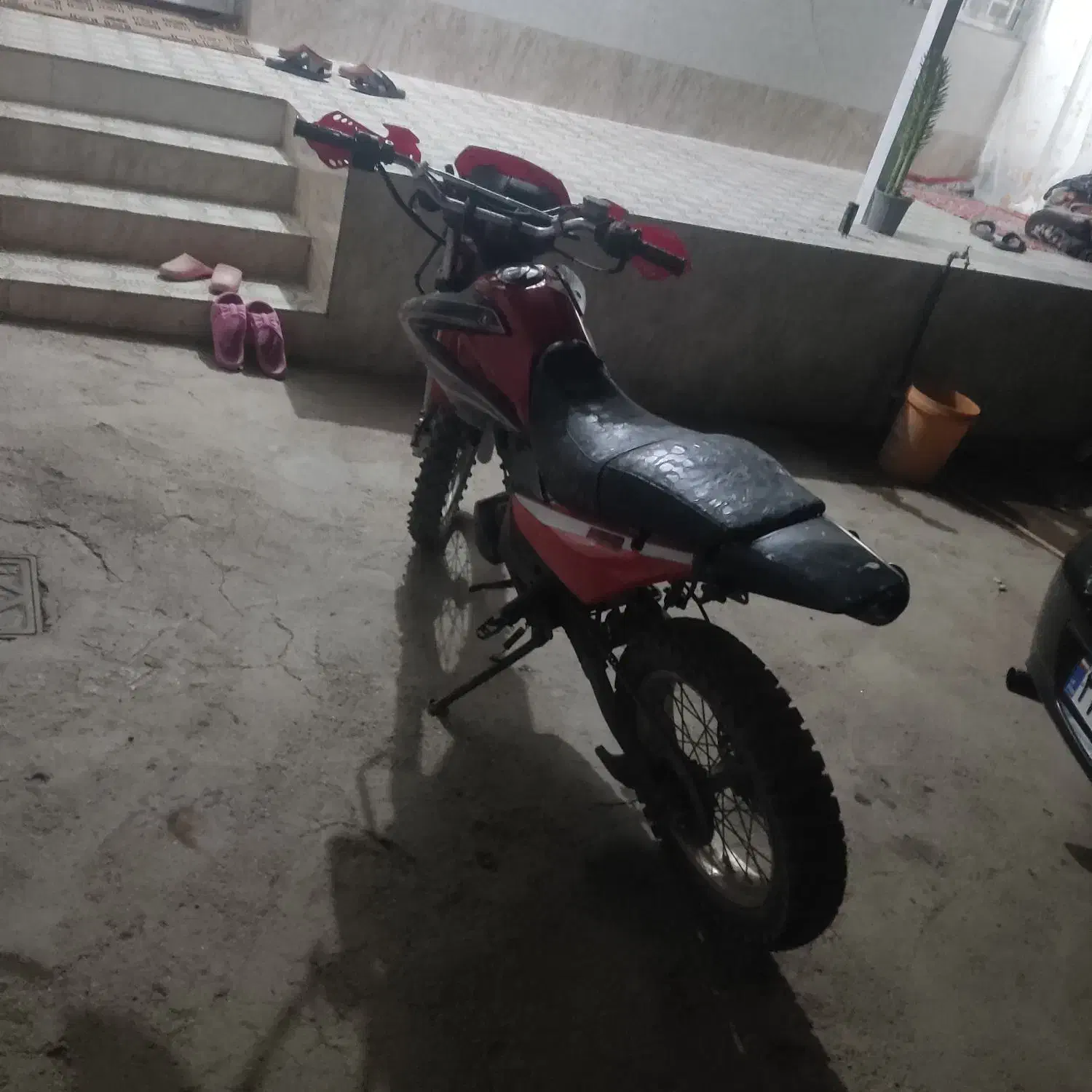 موتور تریل 200 مزائده|موتورسیکلت|تاکستان, |دیوار