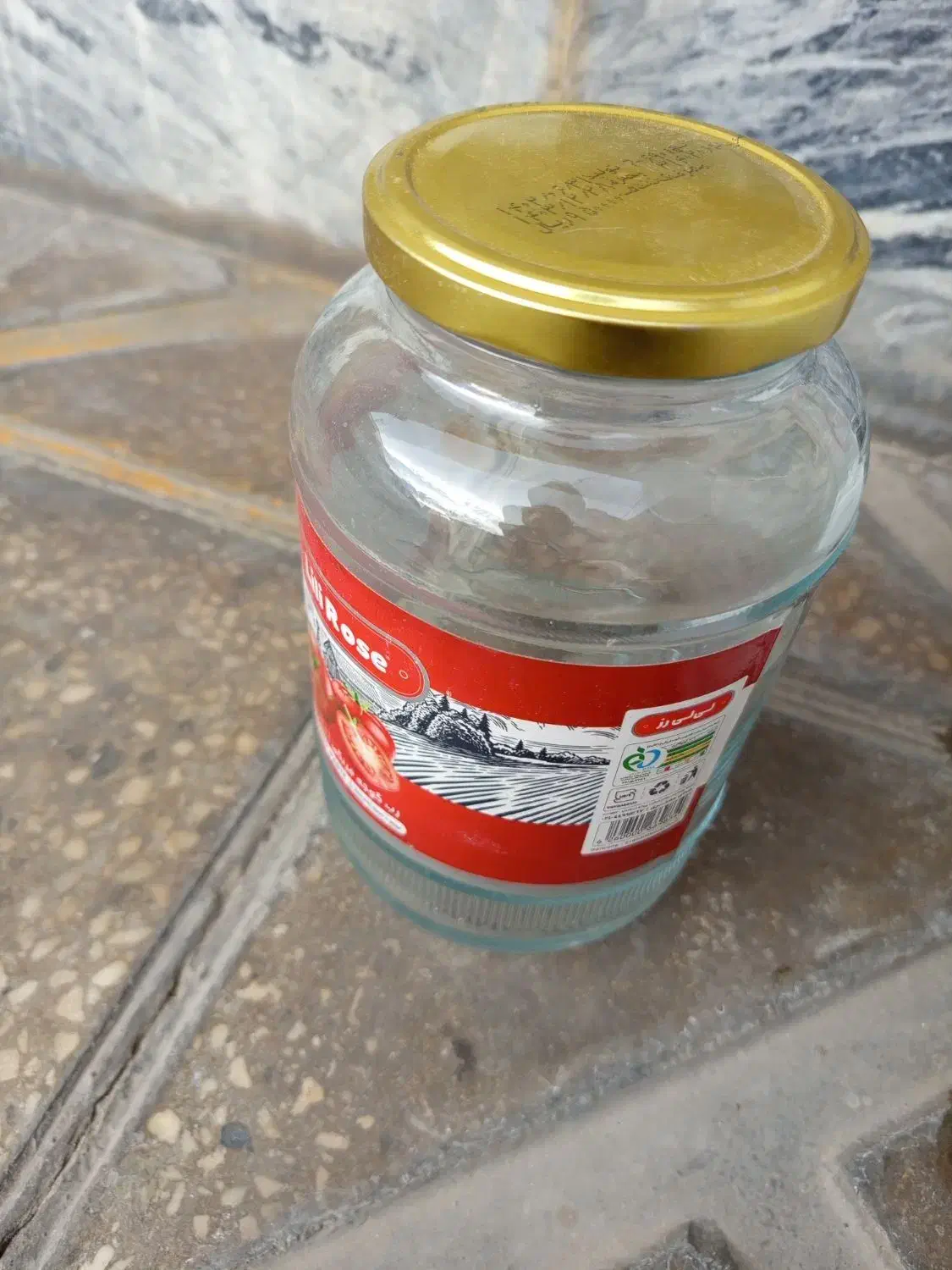 شیشه 2کیلویی جا رب|ظروف نگهدارنده، پلاستیکی، یک‌بارمصرف|دورود, |دیوار