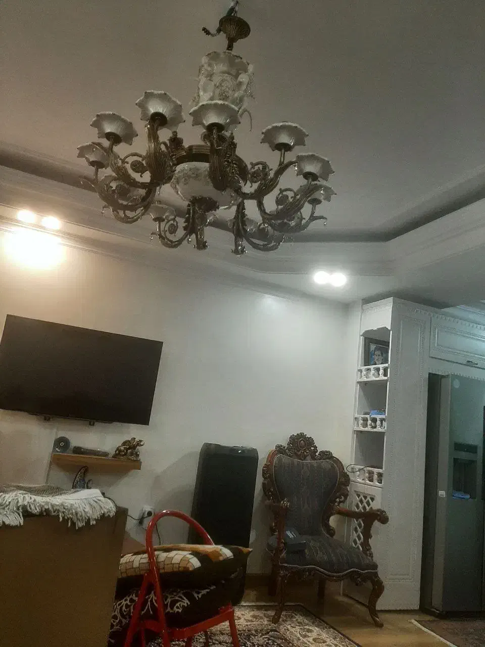 لوستر طرح فرشته برنز و کار شده سنگین|لوستر و چراغ آویز|تهران, پونک|دیوار