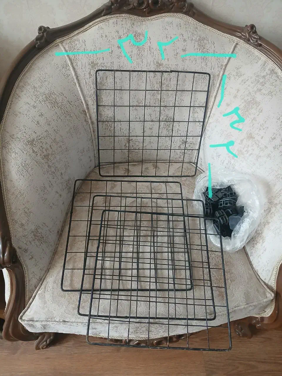 قفسه مشبک فلزی کتاب|کتابخانه، شلف، قفسههای دیواری|مشهد, رضاشهر|دیوار