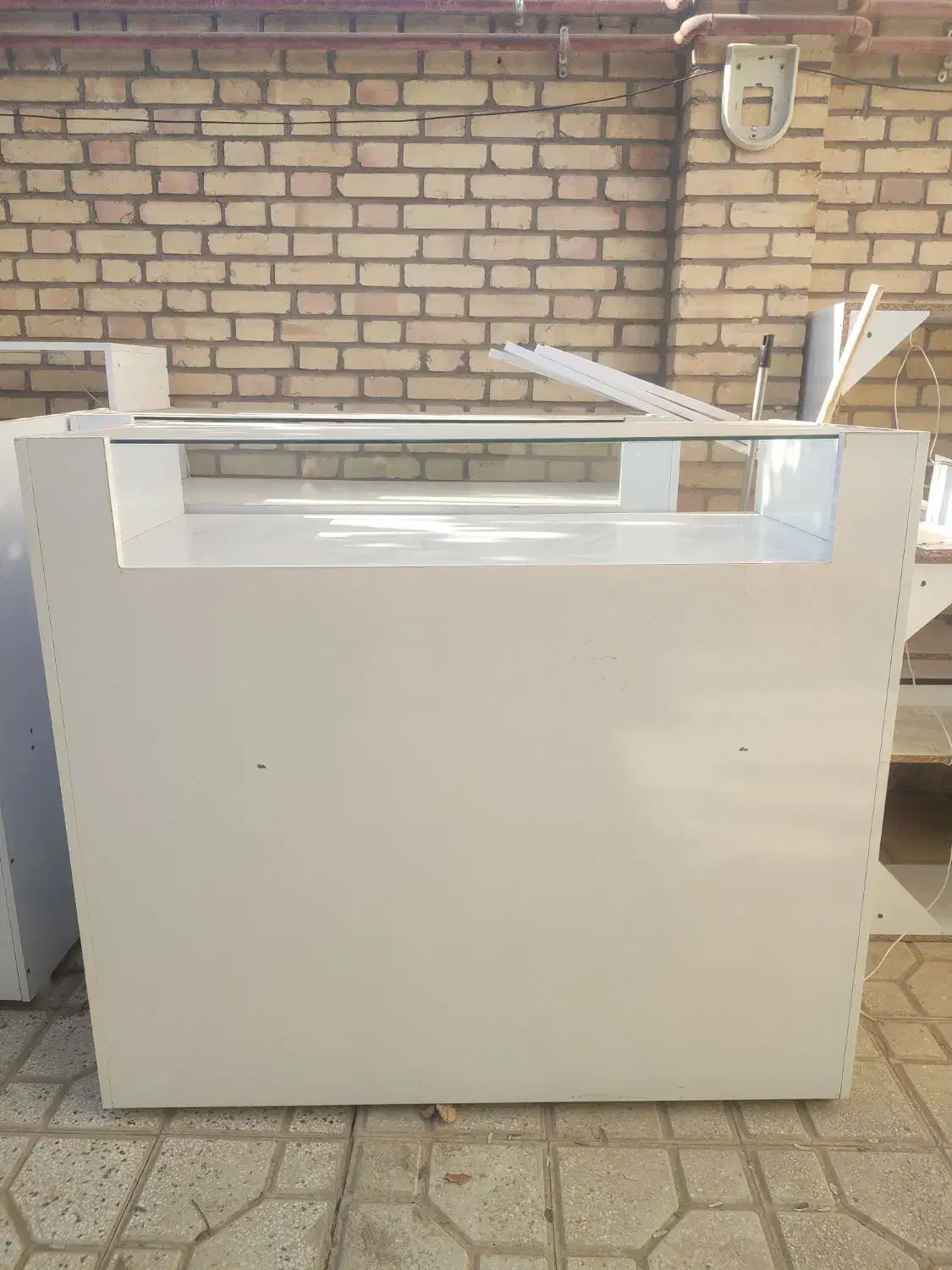 دوعدد ویترین و یک عدد پیش خوان تمیز MDF|بوفه، ویترین، کنسول|جوین, |دیوار