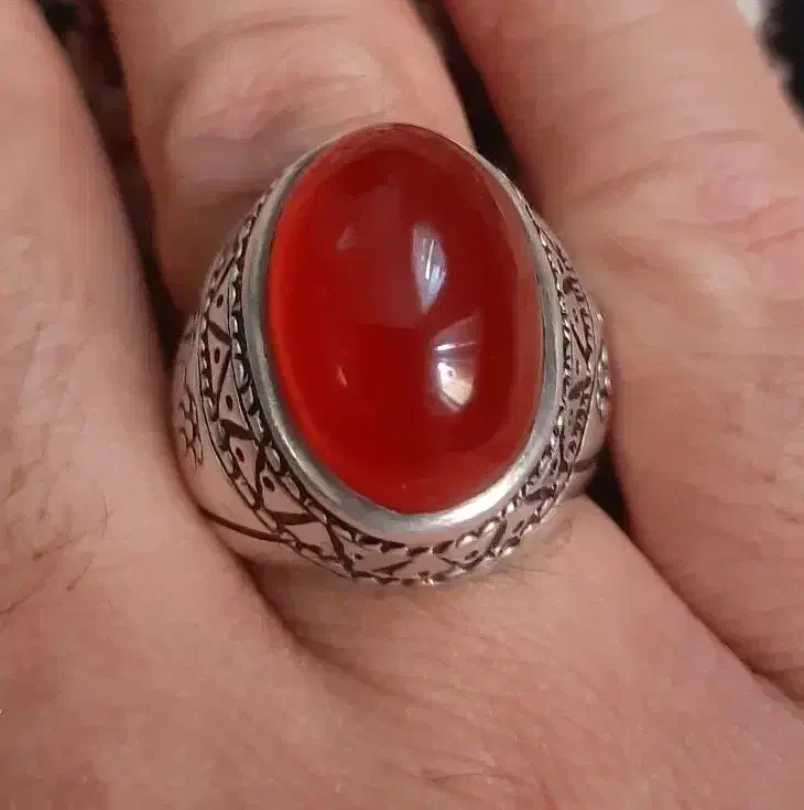 انگشتر نقره قلم کاری|جواهرات|کرمانشاه, |دیوار