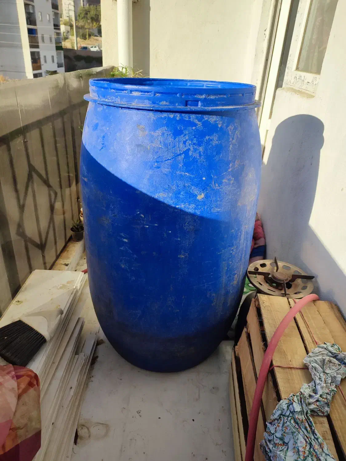 بشکه پلاستیکی 220 لیتری|ظروف نگهدارنده، پلاستیکی، یک‌بارمصرف|پردیس, فاز ۱۱|دیوار