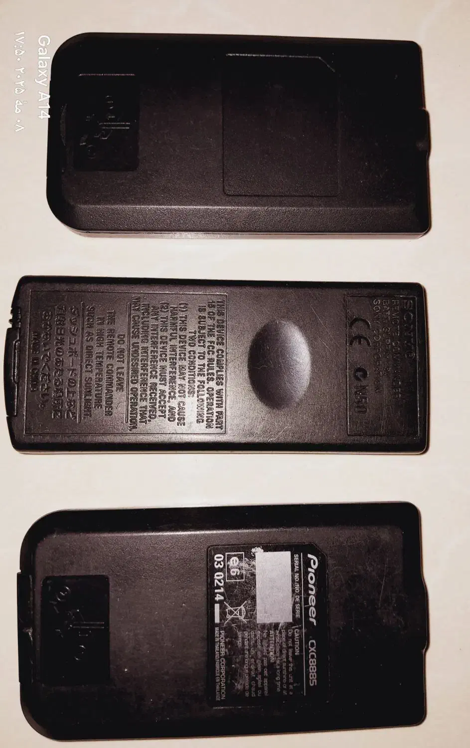 *۳عددریموت پایونیر و سونی*|قطعات یدکی و لوازم جانبی|فردیس, شهرک وحدت|دیوار