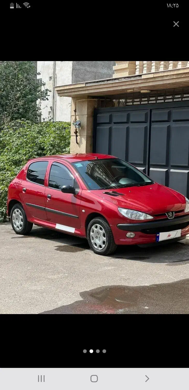 پژو ۲۰۶/تیپ دو/ مدل ۹۰/ رنگ آلبالویی سالم|خودرو سواری و وانت|رشت, نیکمرام|دیوار