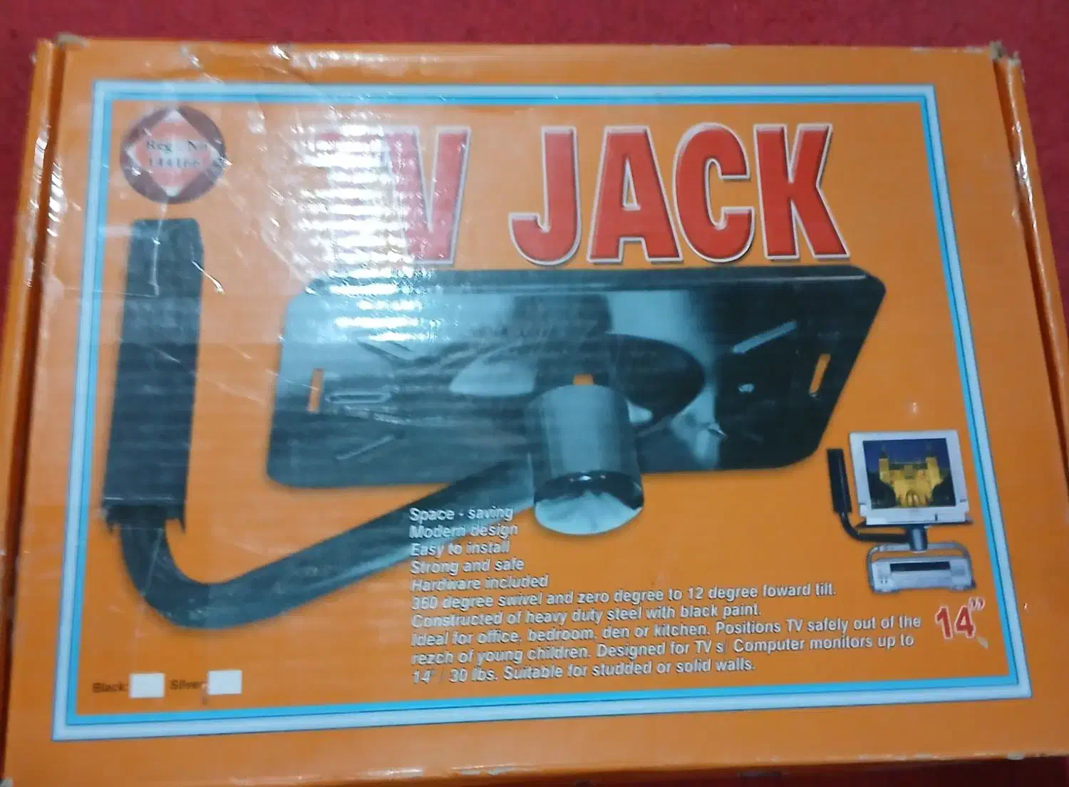 جک دیواری تلوزیون ۱۴اینچ|قطعات یدکی و لوازم جانبی|شیراز, سینما سعدی|دیوار