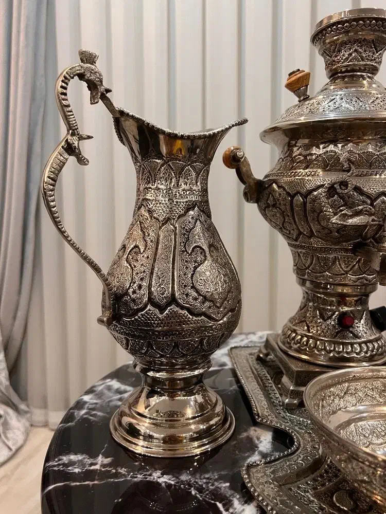 سرویس سماور برنزی|صنایع دستی و سایر لوازم تزئینی|تهران, شهرک دریا|دیوار