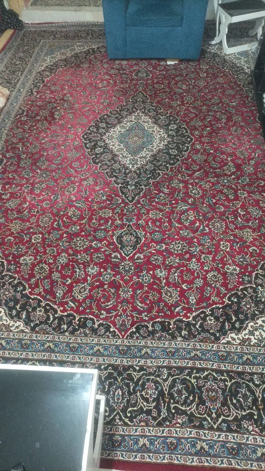 دو عدد فرش ۱۲ متری|فرش|تاکستان, |دیوار